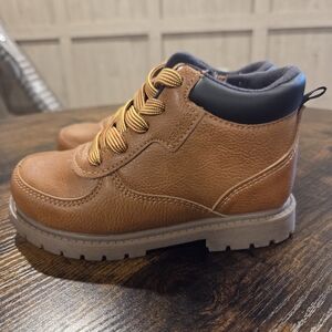 Carter's Tan Kids Boots with Black Accents